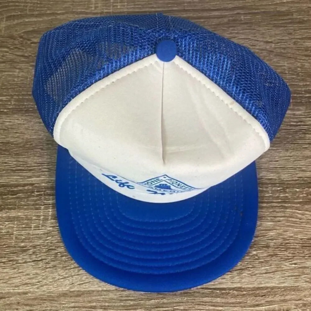 Vintage Telephone Pioneers of‎ America Life Member Trucker Hat 80s 90s Blue